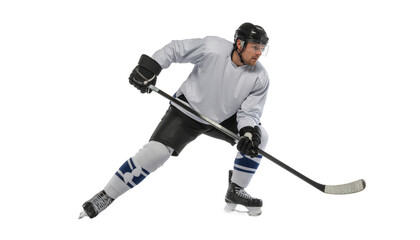 Fototapeta premium Hockey Player in Action Pose.