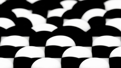 Obraz premium Black and white geometric pattern isolated on transparent background