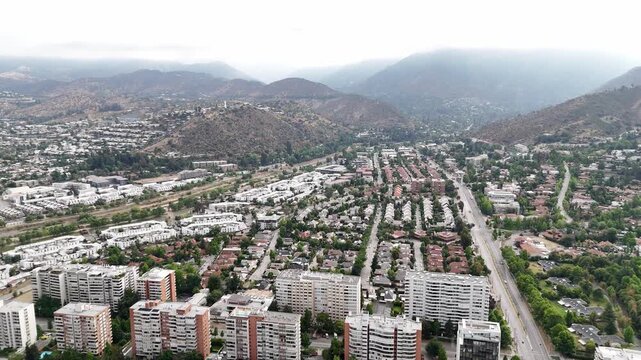 Green Hills Above Las Condes, Metropolitan Region, Country: Chile