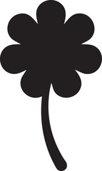 Flower Blossom Silhouette Vector in Minimal Generic Design