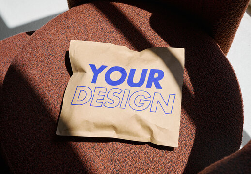 Mockup Of Horizontal Customizable Poly Mailer Bag