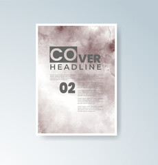 Cards with watercolor background. Design for your cover, date, postcard, banner, logo.