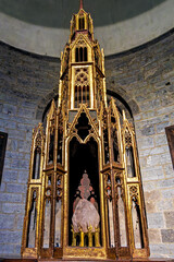 Interior of the Abbey of Saint-Savin near Argeles-Gazost, in the French Pyrenees, France
