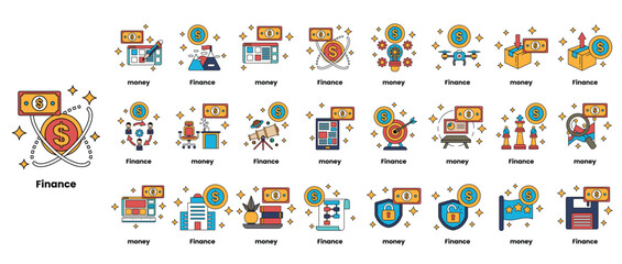 A series of abstract symbols and numbers are displayed in a grid