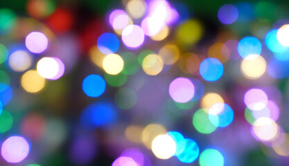 Christmas lights sparkle bokeh photo