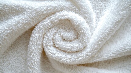 White cotton fabric towel texture, abstract background.