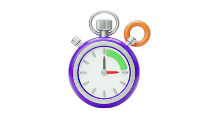 Stopwatch Timing Concept on White Background