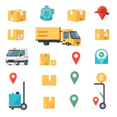 Logistics and Delivery Icons