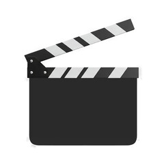 Movie clapper board on Transparent Background PNG Generative AI