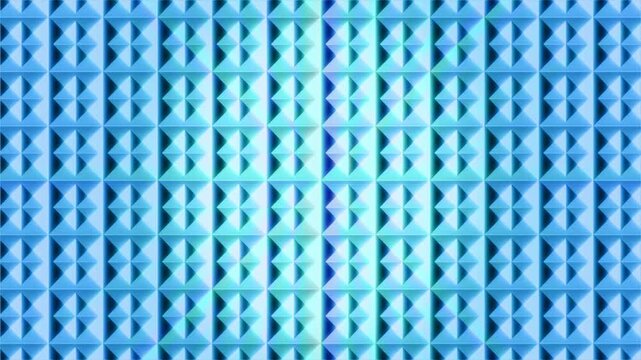 A calming pattern moves slowly, creating an abstract look with blue shapes.