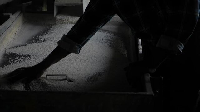 Hand in Action - Rice Mill Process
