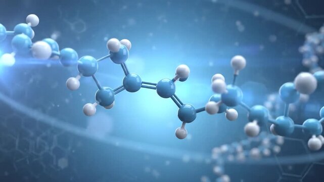 Abstract DNA Molecule Structure Animation.