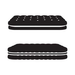 Bundle collection set design sandwich cookie icon black silhouette silhouette art design illustration