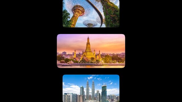 Carousel Vertical Modern Sliding Panels Smooth 60fps