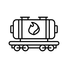 Gas tanker icon