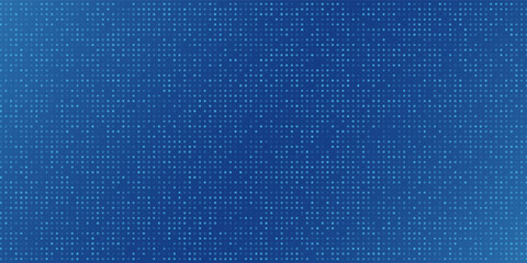 Blue pixel background. Abstract digital pattern with square elements grid. Futuristic dotted mesh with gradient geometric neutral texture © WULDAN JAYA