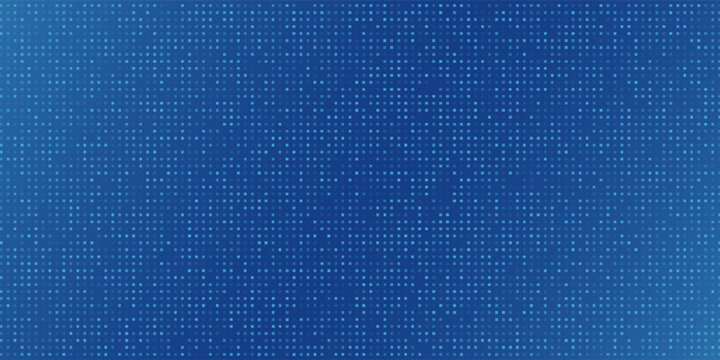 Blue pixel background. Abstract digital pattern with square elements grid. Futuristic dotted mesh with gradient geometric neutral texture