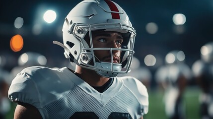 White sports fabric jersey.