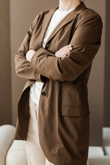 Confident Business Attire in Indoor Setting