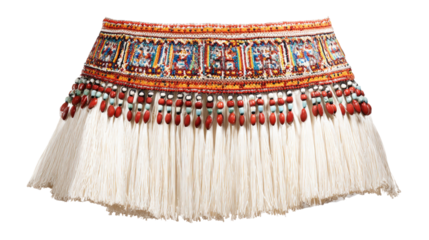 Beaded Tribal Skirt Isolated