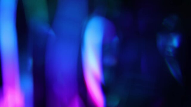 4k dreamy ethereal Light leaks overlay transition effect background animation. Lens flare light leak flashing, elegant abstract background. Retro, vintage organic cinematic rainbow disco blurred bokeh