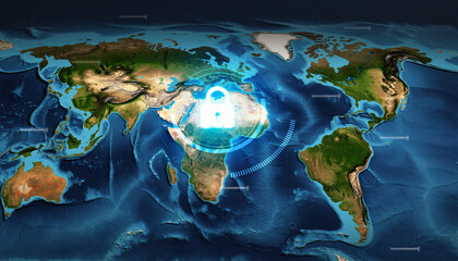 Global Network of Energy and Communication Spreading Across Continents.