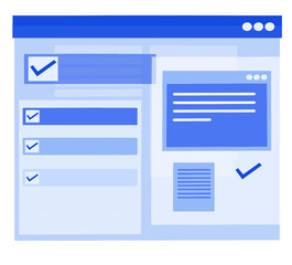 vector login form for website