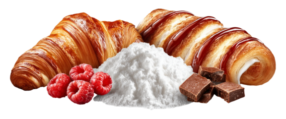 Tempting Pastries with Raspberries and Chocolate for Luxurious Indulgence