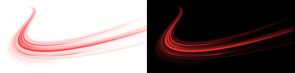 Color line swirl road light dynamic motion speed traffic night.
