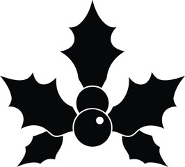Holly Berries and Leaves Icon