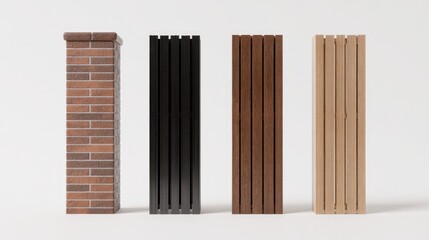 Modern fence designs showcase diverse materials and textures enh