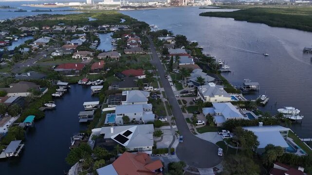 Apollo Beach, South Florida coastal community with a power station
