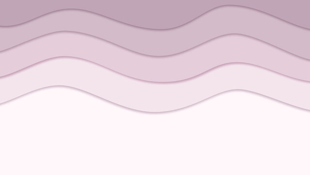 Abstract Paper Cut Wave Background in Soft Pastel Pink with Layered Shapes