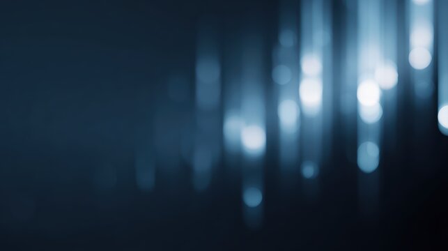 dark blue gradient background with light glow, professional finance and tech mood