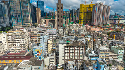 Oct 6 2025 Historic Tong Lau Buildings in Kowloon City Streets
