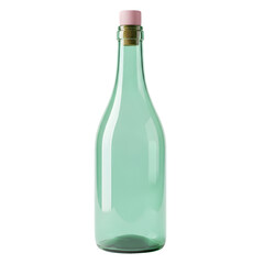 &ldquo;Tint Glass Bottle with Pink Cap &ndash; Elegant, Minimalist Greenish-Cyan Bottle on White Background&rdquo;


