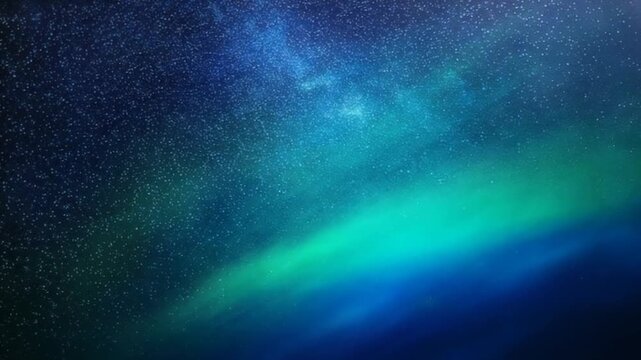 Radiant jade and indigo fog waves drifting diagonally across cosmic void in surreal motion