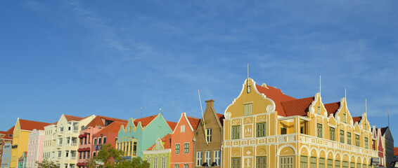 Colorful Waterfront Architecture in Cura&ccedil;ao