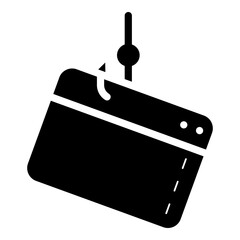 internet phishing glyph icon