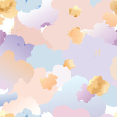 seamless pattern with clouds