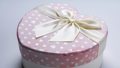 pink gift box with ribbon