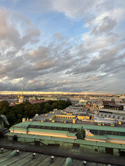 View of the roofs of St. Petersburg