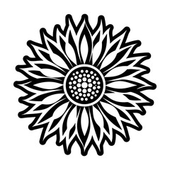 Glyph Style Sunflower Icons 
