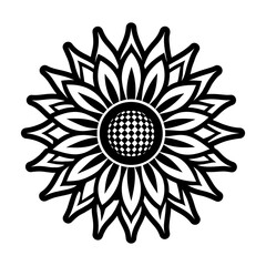 Glyph Style Sunflower Icons 
