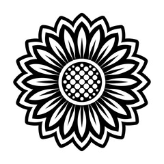 Glyph Style Sunflower Icons 
