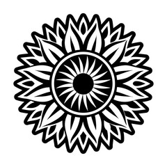 Glyph Style Sunflower Icons 
