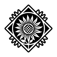 Glyph Style Sunflower Icons 
