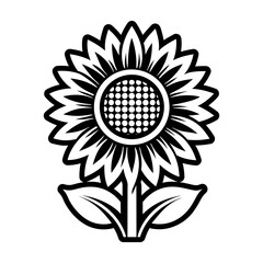 Glyph Style Sunflower Symbols 
