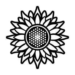 Glyph Style Sunflower Symbols 
