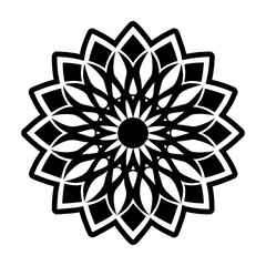 Glyph Style Sunflower Symbols 
